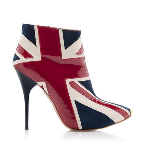 Alexander McQueen Union Jack Ankle Boots - Size 7.5 / 37.5