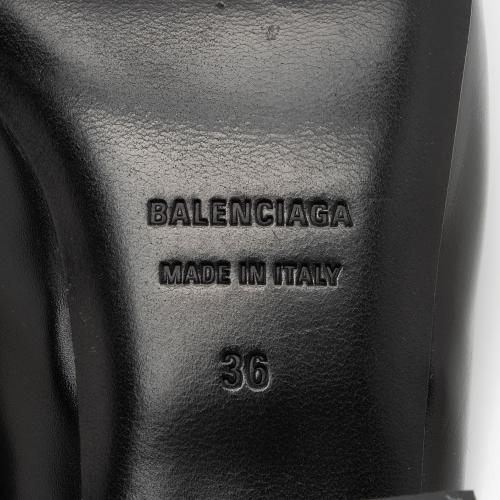 Balenciaga Leather Square Toe Slingback Pumps - Size 6 / 36