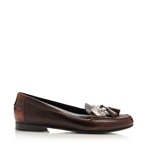 Balenciaga Leather Tassel Loafers - Size 9.5 / 39.5