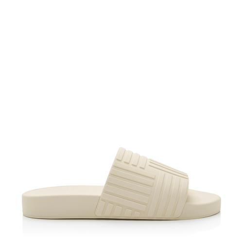 Bottega Veneta Rubber Intreccio Slider Sandals - Size 9 / 39