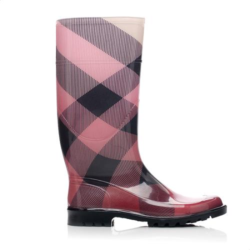 Burberry Big Scale Check Rain Boots - Size 10 / 40 | [Brand: id=7, name= Burberry] Shoes | Bag Borrow or Steal