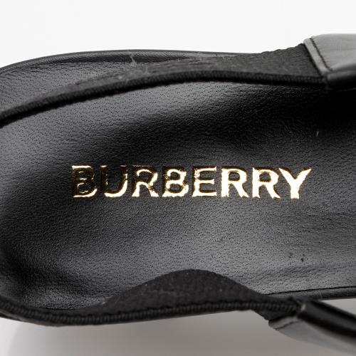 Burberry Leather Slingback Pumps - Size 7.5 / 37.5