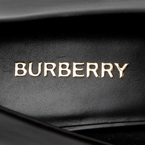 Burberry Leather TB Monogram Pumps - Size 7 / 37