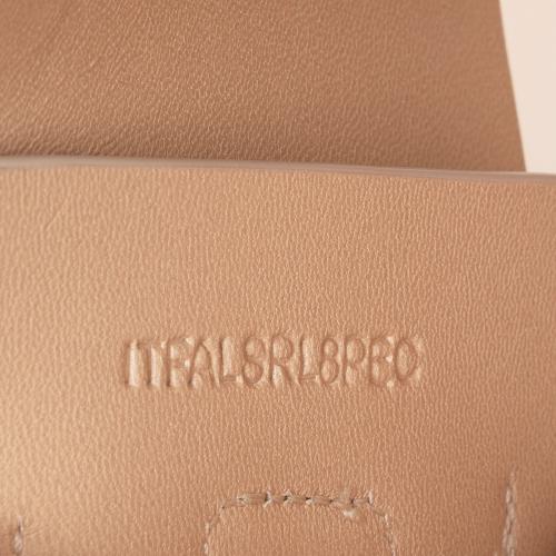 Burberry Leather TB Plaque Sandals - Size 8 / 38