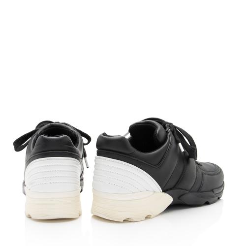 Chanel Calfskin CC Sneakers - Size 7 / 37