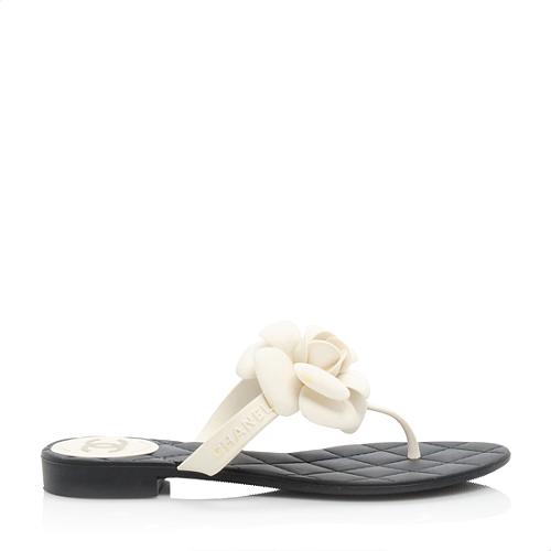 Chanel Camellia Sandals - Size 5 / 35