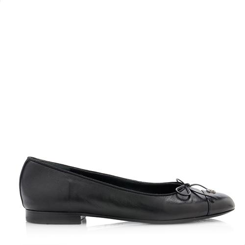 Chanel Cap Toe Ballet Flats - Size 6.5 / 36.5