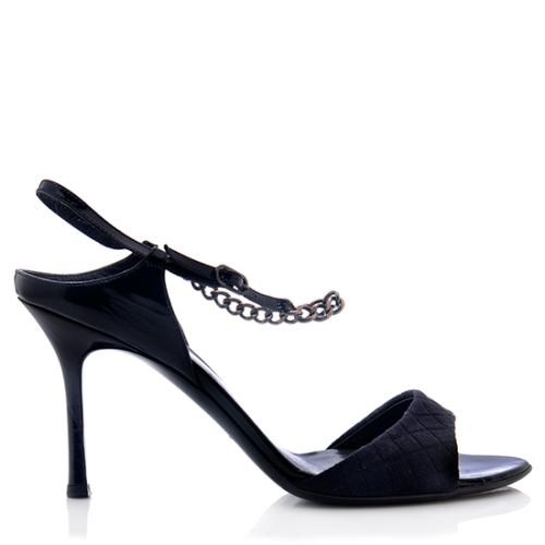 Chanel Chain Strap Sandals - Size 9 / 39