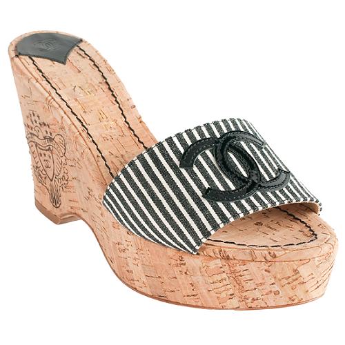 Chanel Cork Wedges - Size 6.5 / 36.5