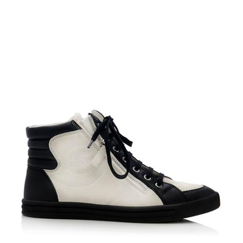 Chanel High Top Sneakers - Size 8 / 38