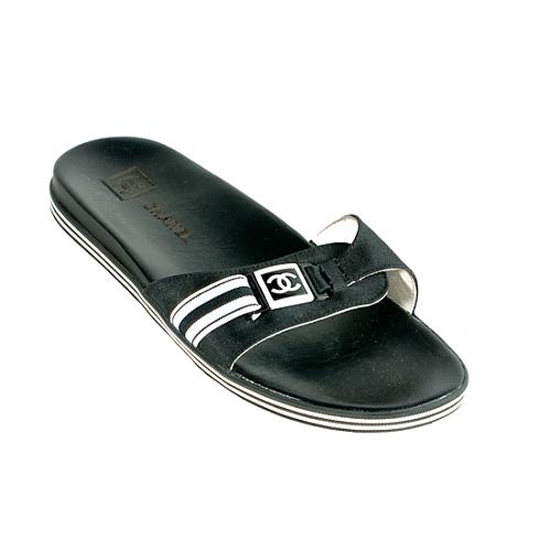 Chanel Slide Sandals - Size 8 / 38