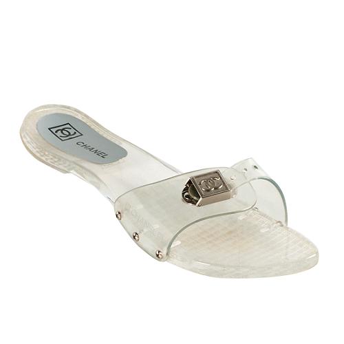 Chanel Sport Ligne PVC Sandals - Size 11 / 41