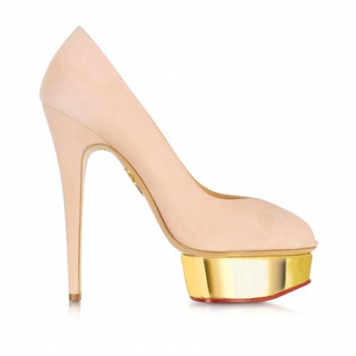 Charlotte Olympia Suede Daphne Pumps - Size 10.5 / 41
