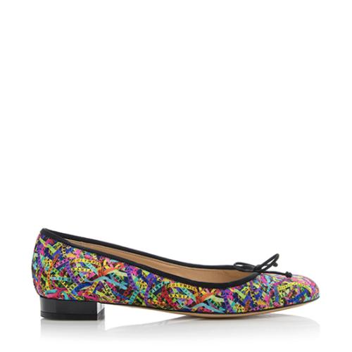 Charlotte Olympia Printed Darcy Ballerina Flats - Size 9.5 / 40