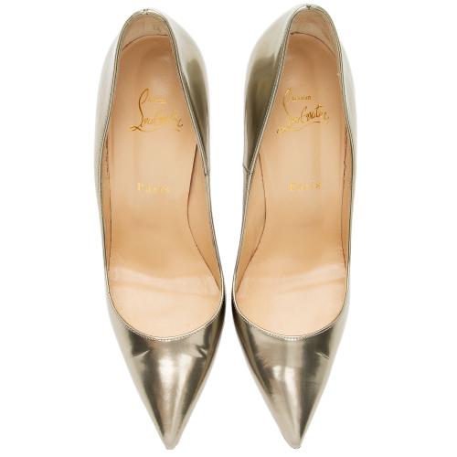 Christain Louboutin Patent Leather Pigalle Follies 120 Pumps - Size 10 / 40