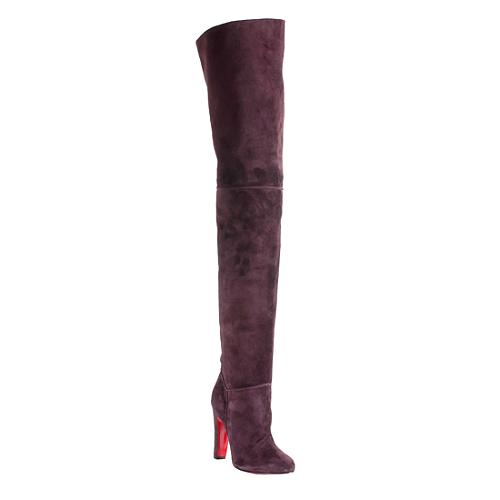 Christian Louboutin Contente Over-the-Knee Boots - Size 8.5 / 38.5