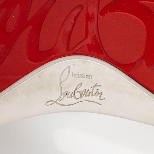 Christian Louboutin Glitter Fabric Orlato High Top Sneakers - Size 7 / 37