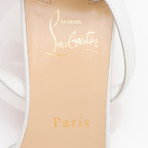 Christian Louboutin Leather Studded Galerietta 55 Sandals Size