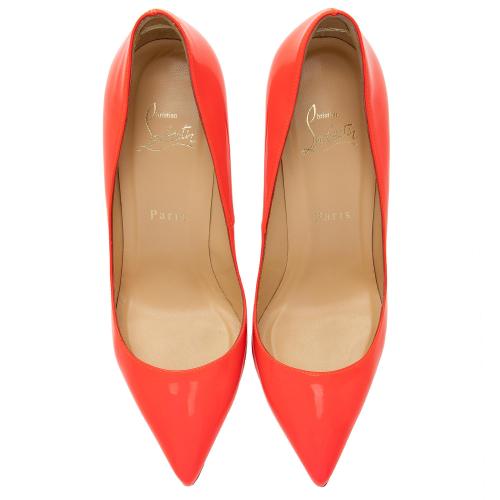 Christian Louboutin Patent Leather Pigalle Follies 100 Pumps - Size 8.5 / 38.5