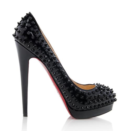 Christian Louboutin Pigalle Spiked Platform Pumps - Size 8.5 / 38.5