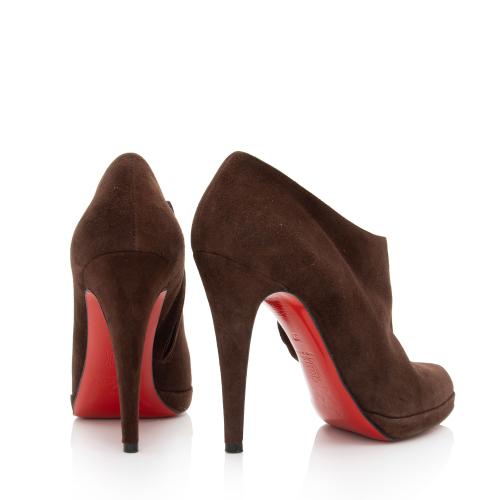 Christian Louboutin Suede Ankle Boots - Size 7 / 37