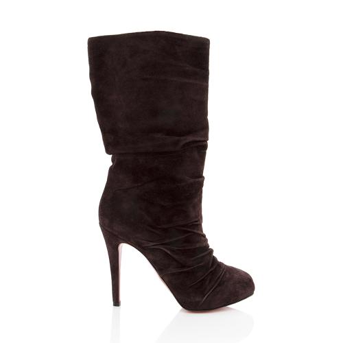 Christian Louboutin Suede Prios Boots - Size 6 / 36