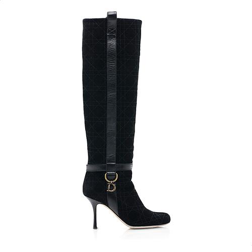 Dior Cannage Over The Knee Boots - Size 7 / 37