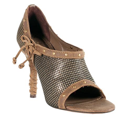 Dior Leather Studded Mesh Pumps - Size 6.5 / 36.5