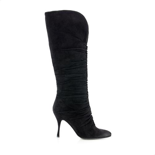 Dolce & Gabbana Suede Knee High Boots - Size 6 / 36
