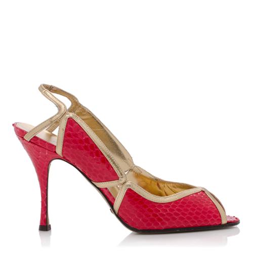 Dolce & Gabbana Whipsnake Sandals - Size 8 / 38