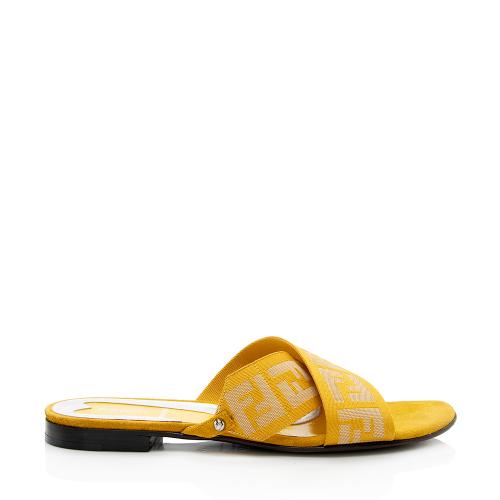 Fendi FF Slide Sandals - Size 7 / 37