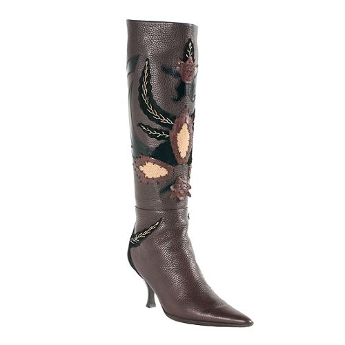 Fendi Selleria Stingray Knee-HIgh Boots - Size 7.5 / 37.5