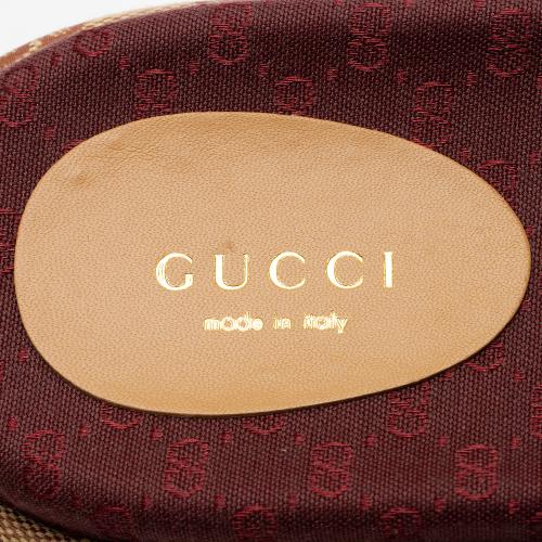 Gucci GG Canvas Angelina Slide Platform Sandals - Size 9 / 39