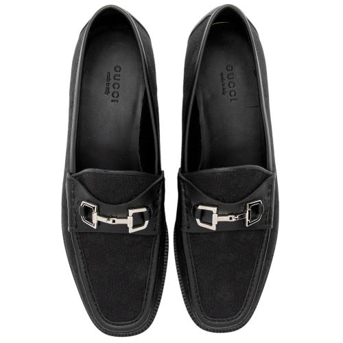 Gucci GG Canvas Horsebit Loafers - Size 7.5 / 37.5
