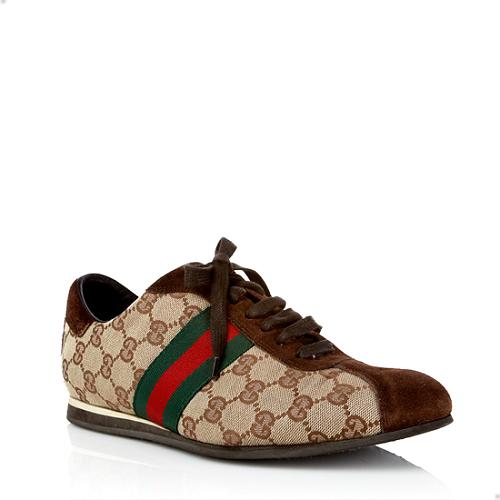 Gucci GG Canvas Sneakers - Size 9 / 39