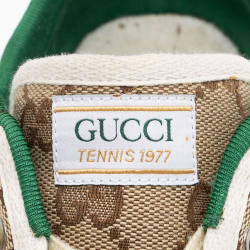 Gucci GG Canvas Web 1977 Tennis Sneakers - Size 6 / 36