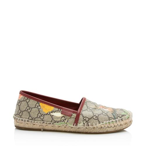 Gucci GG Supreme Tian Espadrilles - Size 7.5 / 37.5