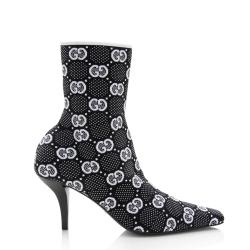 Gucci GG Technical Jersey Knit Ankle Boots - Size 8 / 38