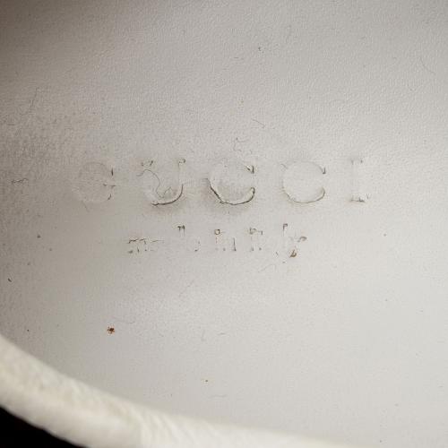 Gucci Guccissima Leather Web Sneakers - Size 7 / 37