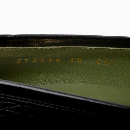 Gucci Leather Horsebit Platform Loafers - Size 8 / 38