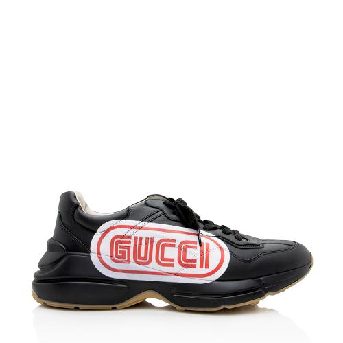 Gucci Leather Rython Sneakers - Mens Size 10 / 40