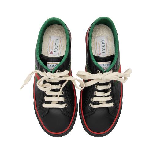 Gucci Leather Web 1977 Tennis Sneakers - Size 6.5 / 36.5