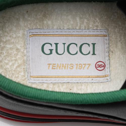 Gucci Leather Web 1977 Tennis Sneakers - Size 6.5 / 36.5
