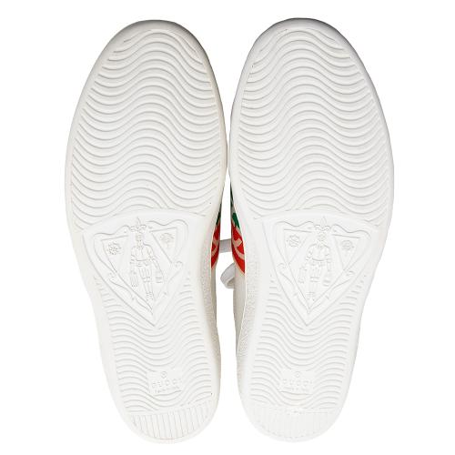 Gucci Leather Web GG Ace Sneakers - Size 10 / 40.5