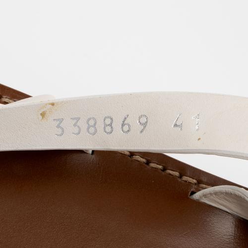 Gucci Microguccissima Leather Gladiator Sandals - Size 11 / 41