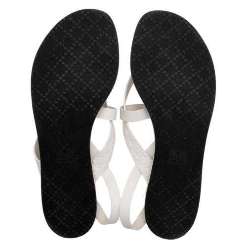 Gucci Microguccissima Leather Gladiator Sandals - Size 11 / 41