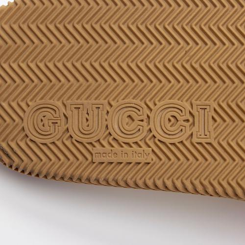 Gucci Rubber Interlocking G Slide Sandals - Size 6 / 36