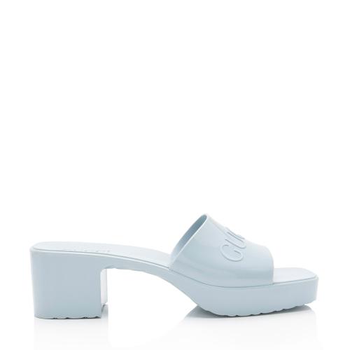 Gucci Rubber Slide Sandals - Size 10 / 40