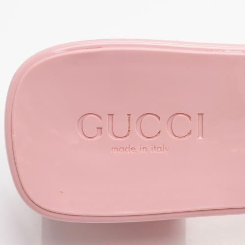 Gucci Rubber Slide Sandals - Size 8 / 38