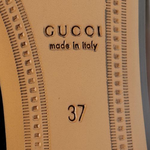 Gucci Tweed Check Horsebit Jordaan Loafers - Size 7 / 37